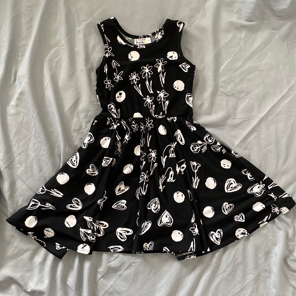 Dot Dot Smile 5/6 dots & dandelions tank dress
